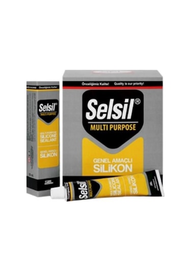 Selsil Genel Amaçlı Tüp Silikon 50 ML Beyaz