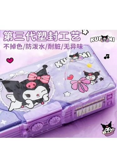 Agoodshop Çok Fonksiyonlu Şifreli Kalem Kutusu Mor Mor