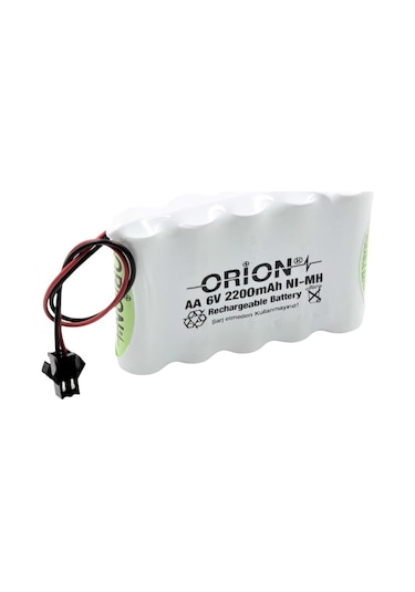 Orion 6 V 2200 mAh AA Kablolu Şarjlı Pil