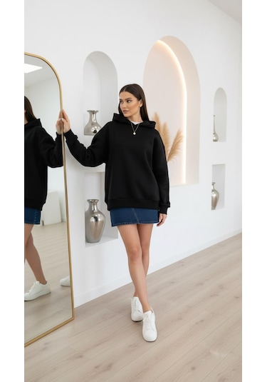 Divinus Kapşonlu Sweat Shırt Siyah