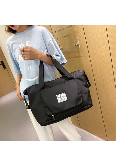 Diğer Katlanabilir Genişletilebilir Seyahat Plaj Piknik Çantası Siyah Siyah