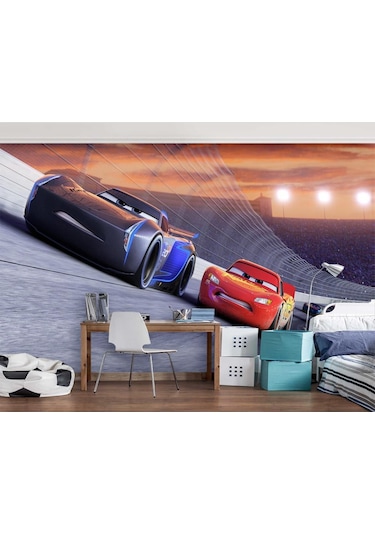 Şimşek Mcqueen Arabalar Duvar Kağıdı
