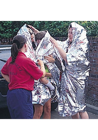 10 Paket Kanguru Acil Kamp Termal Battaniye Çok Renkli