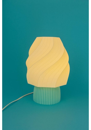 Ice Cream Lamp Masa Lambası Dekorasyon Aydınlatma Gece Lambası Abajur Mint Yeşili
