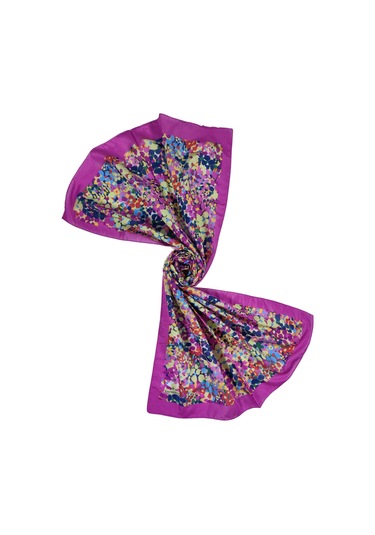 Mim Eşarp Emproyal Proline Benekli Şal 70x185 Cm - Fuşya