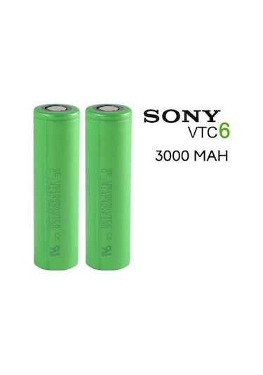 Sony Vtc6 18650 3.7V 3000 Mah Li-ion 2'li Şarjlı Pil
