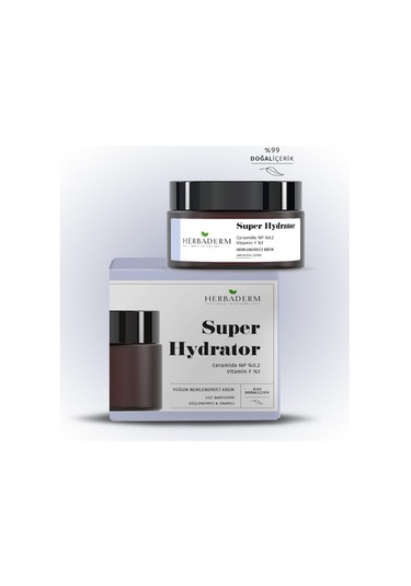 Herbaderm Super Hydrator Cilt Bariyerini Güçlendirici ve Onarıcı Yoğun Nemlendirici Krem 50 ML