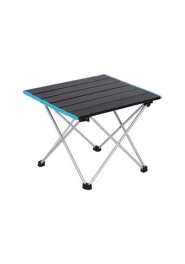 Bloomnest Yük Taşınabilir Mavi Sehpası, Plastik Piknik Mekan Masası, Kamp İç/dış Alüminyum 57x41x40cm 25kg & - Tr Mavi Mavi