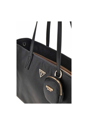 Kadın Üç Parçalı Tote Çanta Seti - Siyah Siyah