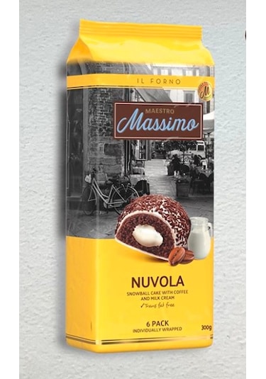 Nuvola Coffee (Kahveli Kek) 45 Gr. 6 Adet (1 Kutu)
