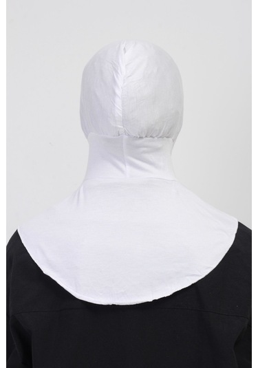 Pratik Esnek Likralı Boyunluklu Geçmeli Bone Ekru