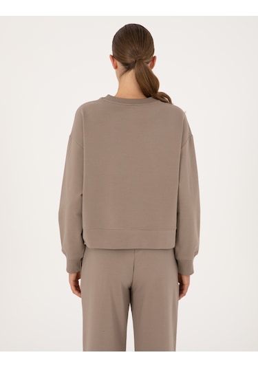 Pierre Cardin Kadın Vizon Sweatshirt 50314963-vr052 Vizon