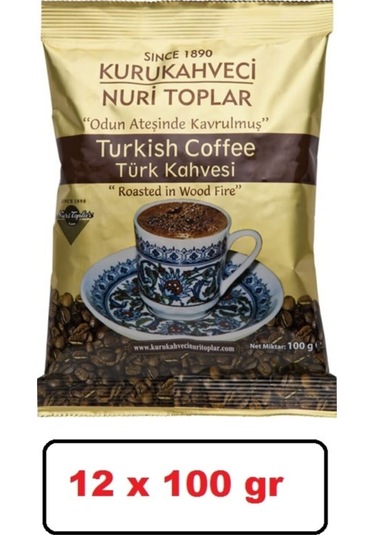 Nuri Toplar Türk Kahvesi Folyo 12 x 100 G