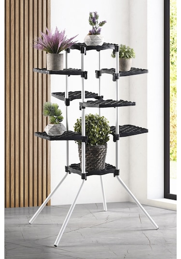 Sebro 8 Raflı Dekoratif Çiçek Standı Çiçek Bahçesi Saksı Standı Diğer