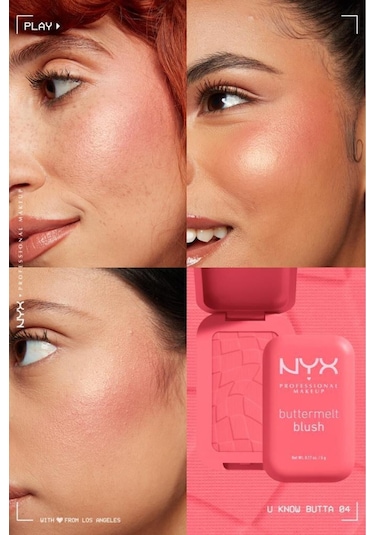 Nyx Professional Makeup Buttermelt Blush Kremsi Pembe Pudra Allık 04 U Know Butta
