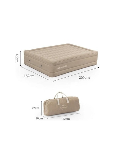 Naturehike Double Şişme Yatak Bej