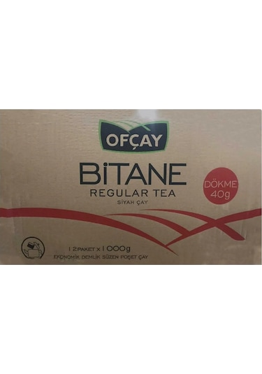 Ofçay Bitane Regular Tea Eko Demlik Dökme 12 x 40 G