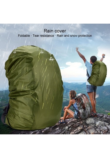 Sones Su Geçirmez Toz Geçirmez Sırt Çantası Yağmur Kılıfı Taşınabilir Ultra Hafif Açık Hava Aletleri Yürüyüş Koruyucu Kılıf 35l Kamuflaj