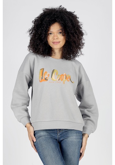 Lee Cooper Tila Kadın O Yaka Sweatshirt Gri-20062-gri Gri