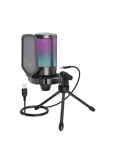 Fifine Ampligame A6v Rgb Usb Gaming Mikrofon A6v