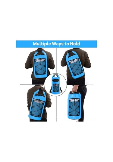 Flybuy Yüzer Su Geçirmez Sırt Çantası 20l Pvc Kayıkçılık, Balıkçılık Ve Akıntı İçin Sarı Dry Bag Sarı