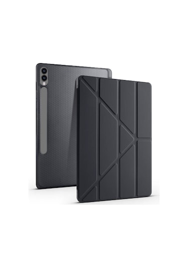 Samsung Galaxy Uyumlu Tab S9 Ultra X910 14.6 İnç Katlanabilir Kalemlikli Standlı Akıllı Kılıf Kapaklı Kılıf