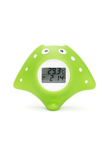 Sones Mty-818 Karikatür Şeytan Balığı Çocuk Elektronik Su Termometresi Yeşil