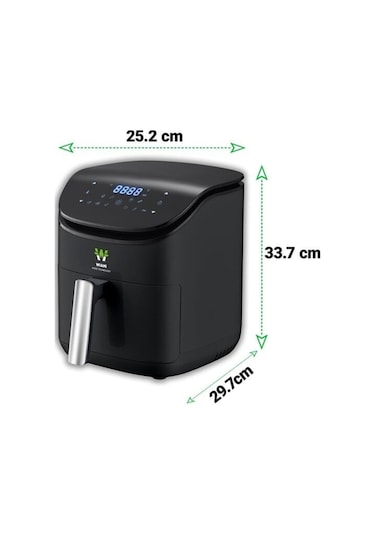 Wiami Airfryer 3.5 L Akıllı Yağsız Hava Fritözü