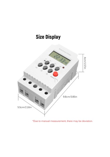 Ac 220v 25a Dijital Programlanabilir Zamanlayıcı Din E13456
