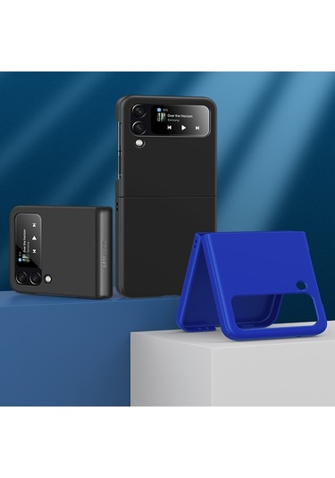 Soulader Samsung Galaxy Uyumlu Z Flip 4 Kılıf - Şık Ve Koruyucu Pc Malzeme Telefon Kapağı, Büyük Delik Tasarımı İle Rahat Kullanım