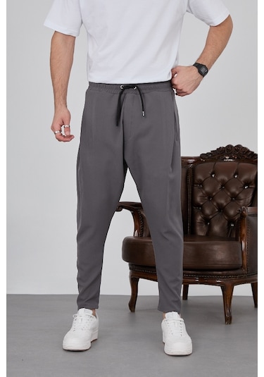 Baykim Sports Wears Unisex Modern Şalvar Pantolon Koyu Gri