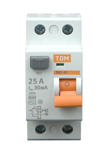 Tdmelectric Dozlama Otomatik Tsi Dif Otomatik 25a 30ma Vd1-63 2p 127882368