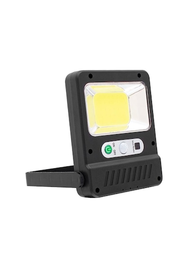 Powermaster Yx-607 Cob Ledli Solar Panelli Hareket Sensörlü Çok Fonksiyonlu Lamba Siyah