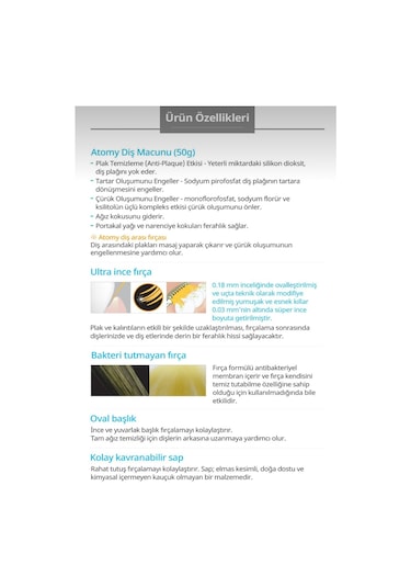 Atomy Propolis Diş Macunu 50 G + Diş Fırçası