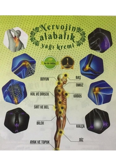 Tabib Lokman Nervojin Alabalık Yağı Kremi 4 x 100 ML