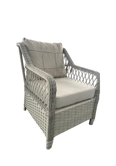 Petra Galvanizli 3+1+1+masa 80x140 +2 Puf Bahçe Balkon Mobilyası Açık Krem