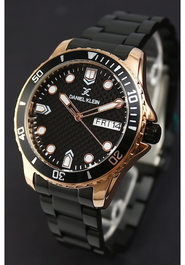 Daniel Klein 8680161711104 Siyah Çelik Kordonlu Sevgili Çift Kol Saatleri Rose Gold