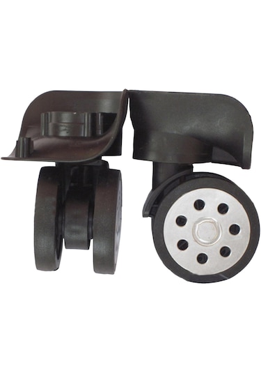 Homyl Bagaj Yedek Tekerlekleri Tramvay Çantası Bavul Döner Siyah