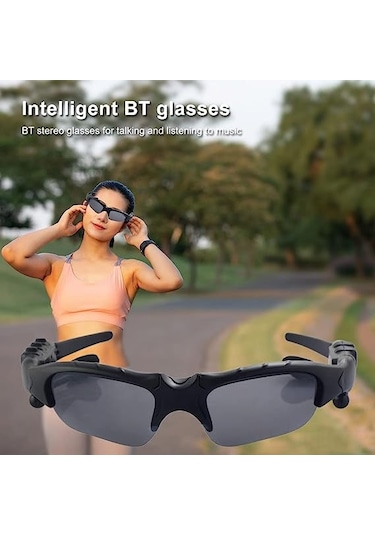 Folinda Domary Polarize Güneş Gözlüğü, Bluetooth Kulaklık, Mikrofonlu Elliksiz Arama, Müzik Kontrol, Outdoor Sporlar İçin Sürüş, Yürüyüş, Golf