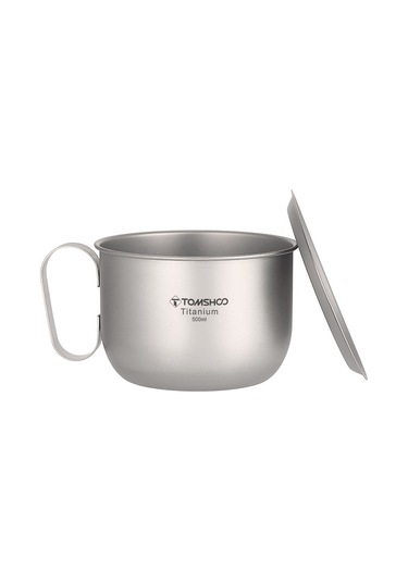 Teltree Tomshoo Ta8351 Titanyum Kahve Fincanı Kapağı - Saf Titanyum, 107mm, 23g, Gümüş Renk Diğer