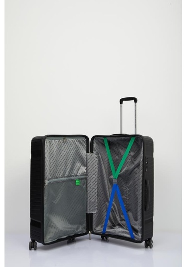 Benetton Trolley Valiz Siyah Orta Boy 14bnt3000-02-s Siyah