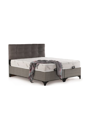 Azra Yatak Mobilya Çift Kişilik Yatak + Baza + Başlık (Ortopedik Yatak)