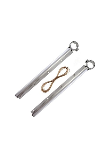 Alüminyum Balkon Çamaşırlık Kurutmalık Balkon Çamaşır Askısı Gri