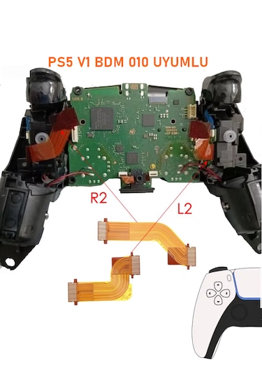 Ps5 V1 Bdm 010 Kollar İle Uyumlu L R L2 R2 Tetik Flex Kablo