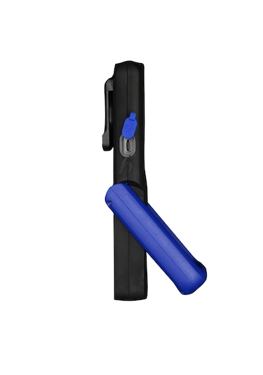 420 Lümen Mıknatıslı Şarjlı Profesyonel Çok Amaçlı Led Tamir Çalışma El Aydınlatma Feneri Siyah - Mavi