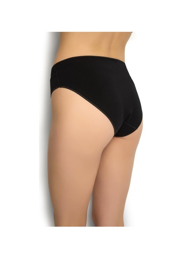 Kadın Viskoz Külot Siyah 691-siyah Siyah