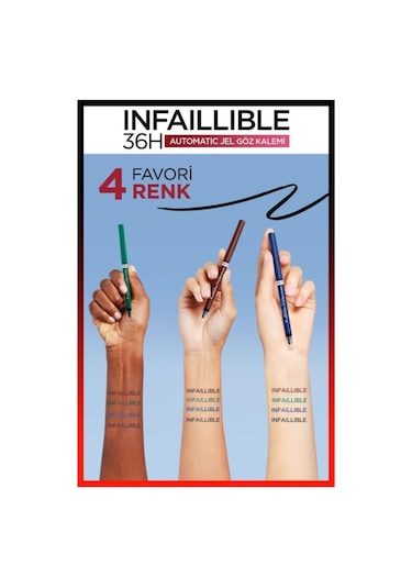 L'Oreal Paris Infaillible Automatic Jel Göz Kalemi Kahverengi