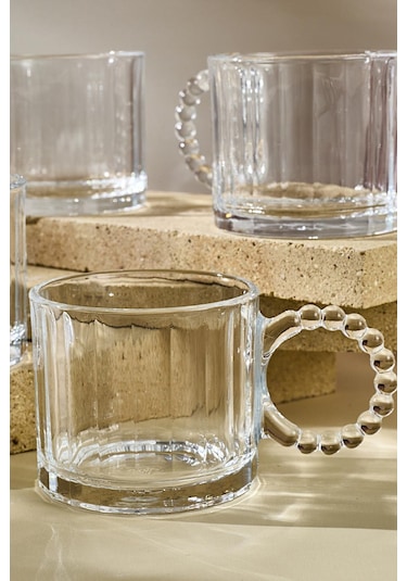 Ringo Line 4'lü Boncuk Kulplu 200ml Kupa