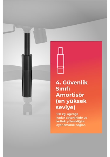 Ergolife Sit 8 Ofis Koltuğu Krom Ayaklı, Tekerlekli, Siyah, Bilgisayar Sandalyesi - 411.58.1.222 Siyah