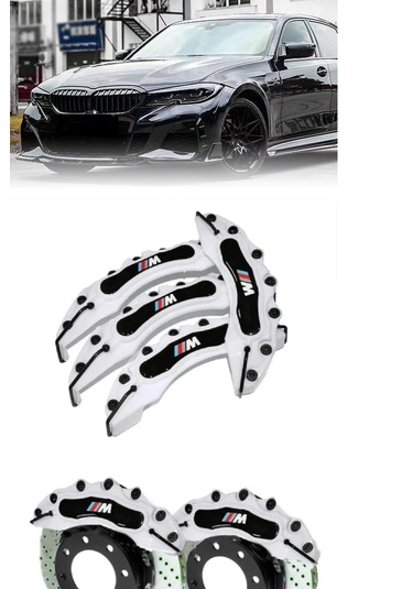 Bmw G20 ///m Beyaz 17-18-19 Janta Uyumlu 4.lü Kaliper Kapagı